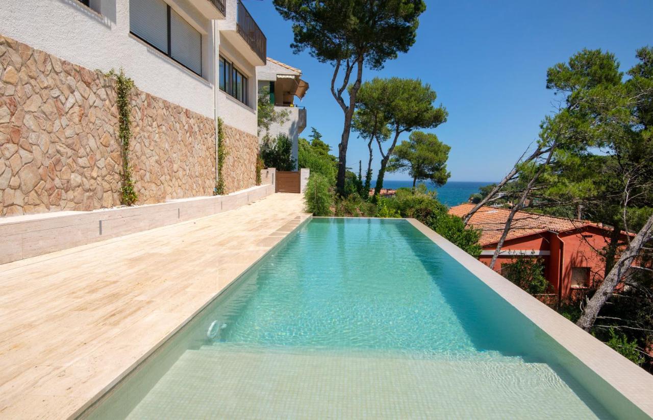 La Vie En Rouge Sa Riera Duplex, Private Parking Begur Exterior foto